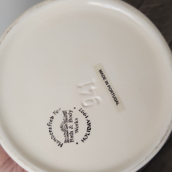 🎄 BBW Bath & Body Works Holiday Christmas 1997 Pitcher Decor Gift Portugal - Picture 4 of 4